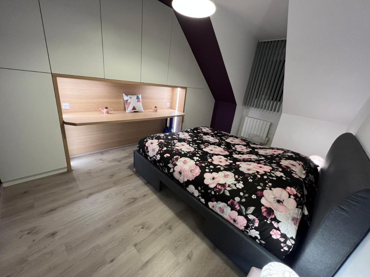 T3 Flat Moderne Sur 2 Etages Metro Parking Free Entrance Autonome Apartment Rouen Bagian luar foto